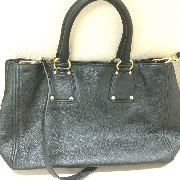 100% Authentic PRADA VITELLO DAINO NERO PEBBLED LE - Picture 4 of 8